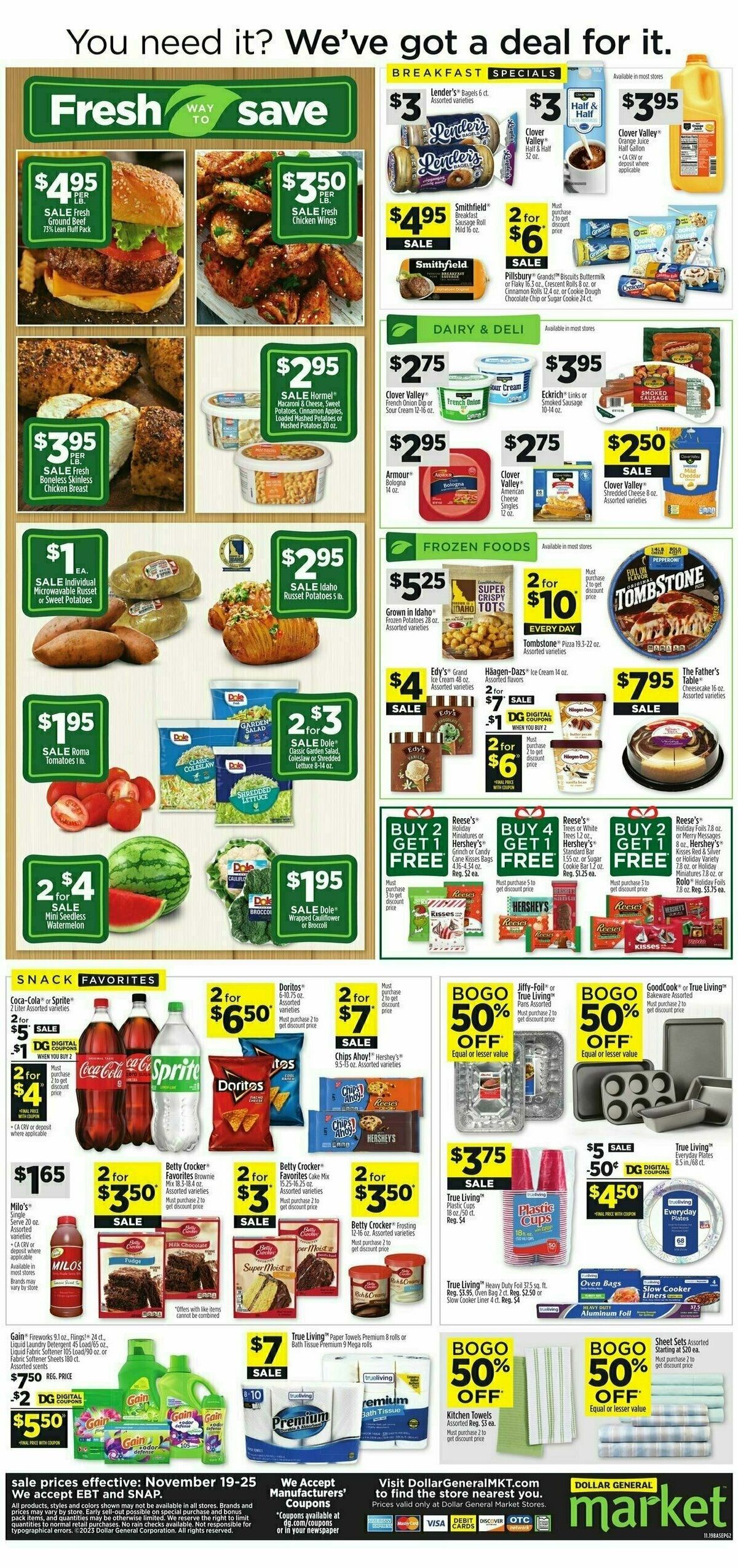 Dollar General Market Ad Weekly Ad from November 19