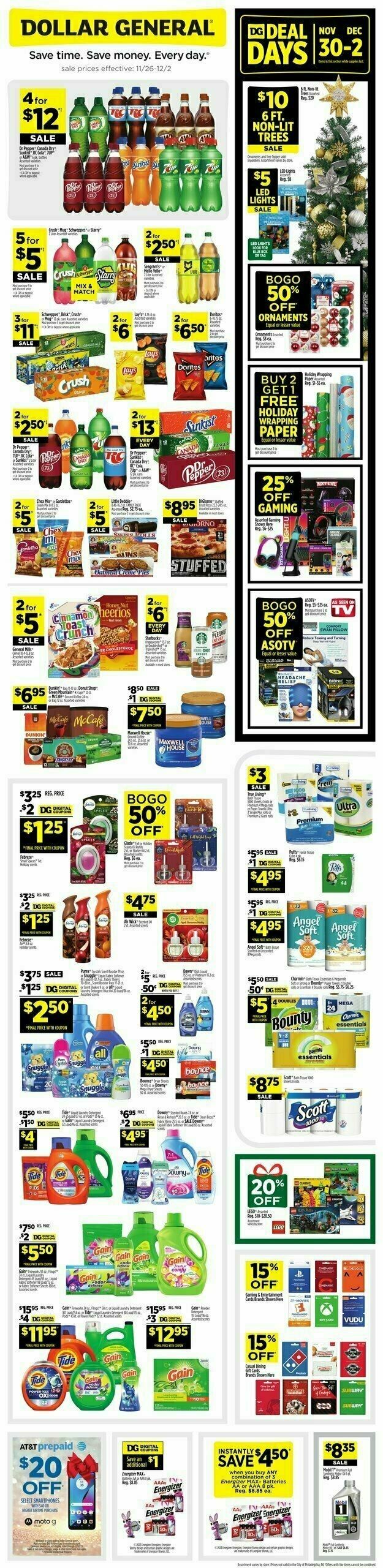 Dollar General Weekly Ad from November 26