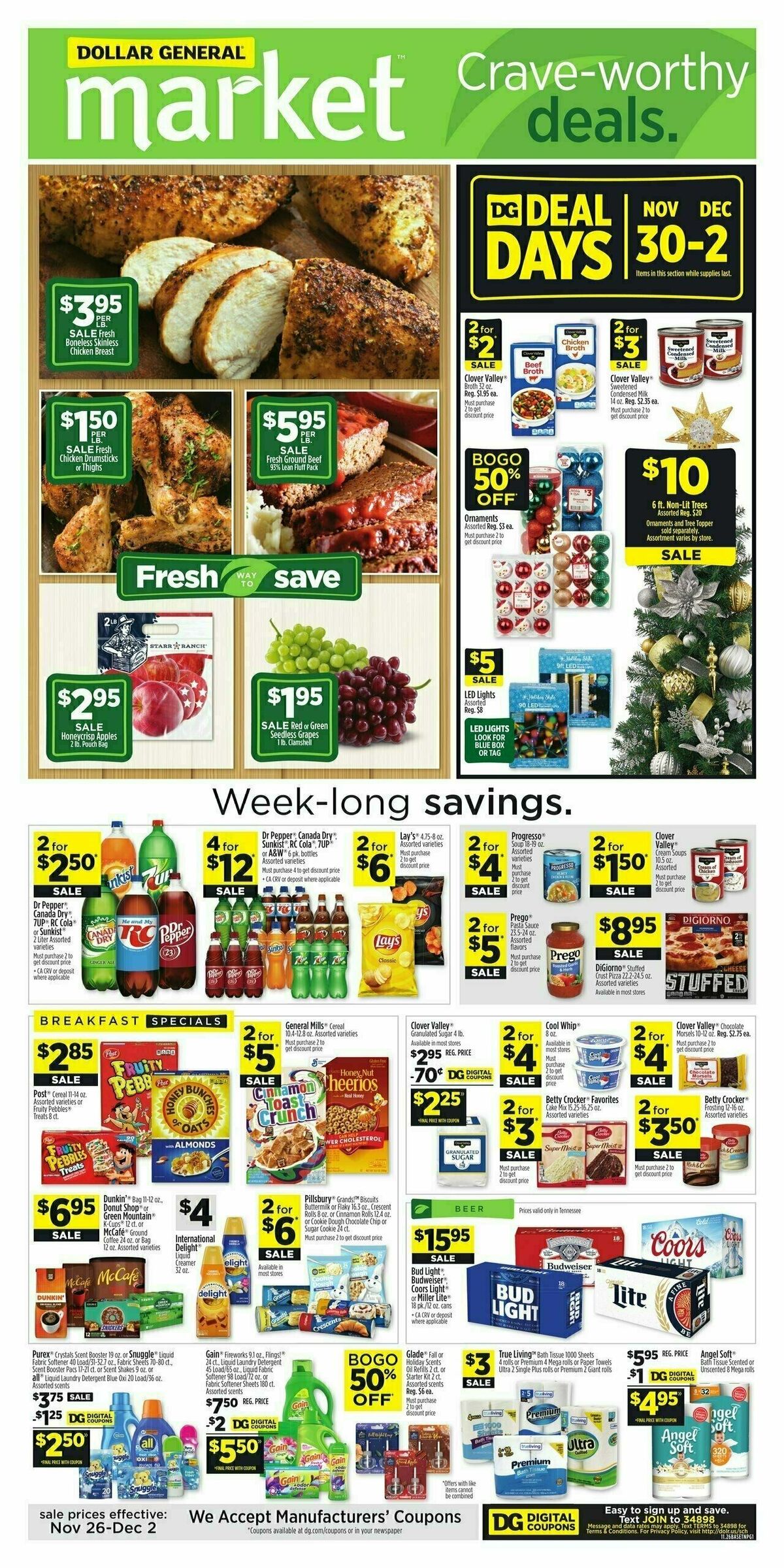 Dollar General Market Ad Weekly Ad from November 26