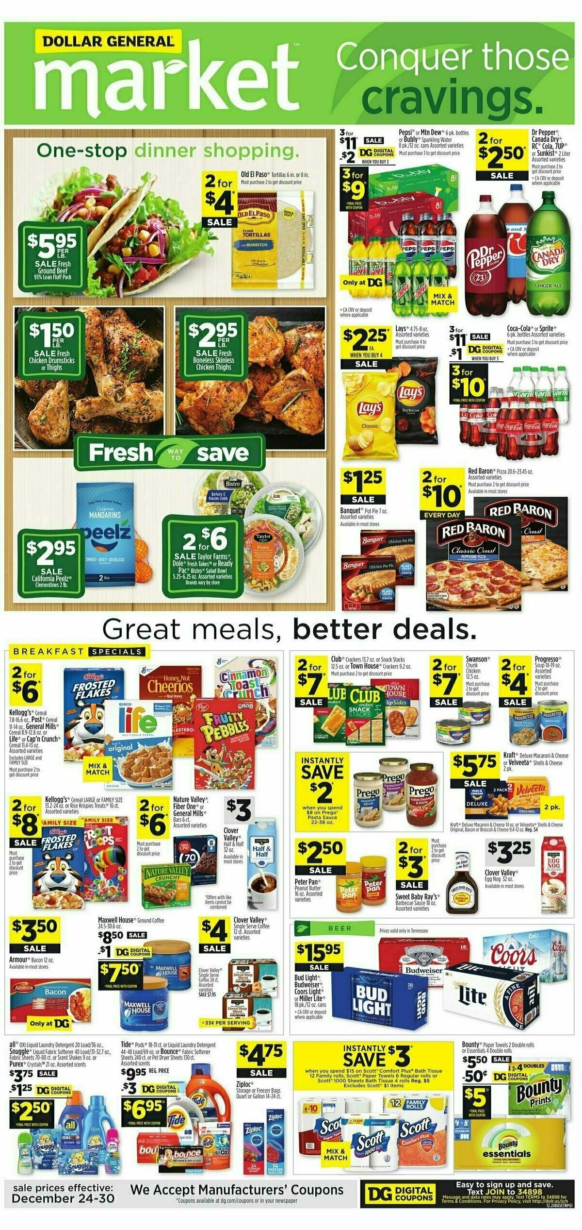 Dollar General Market Ad Weekly Ad from December 24
