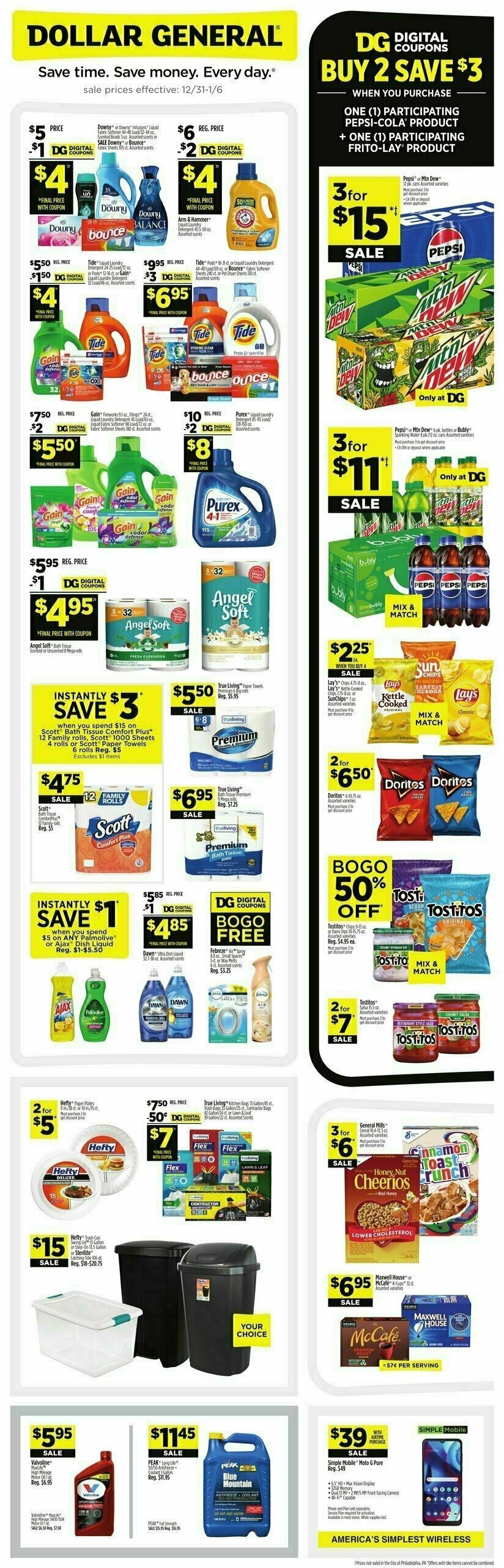 Dollar General Weekly Ad from December 31