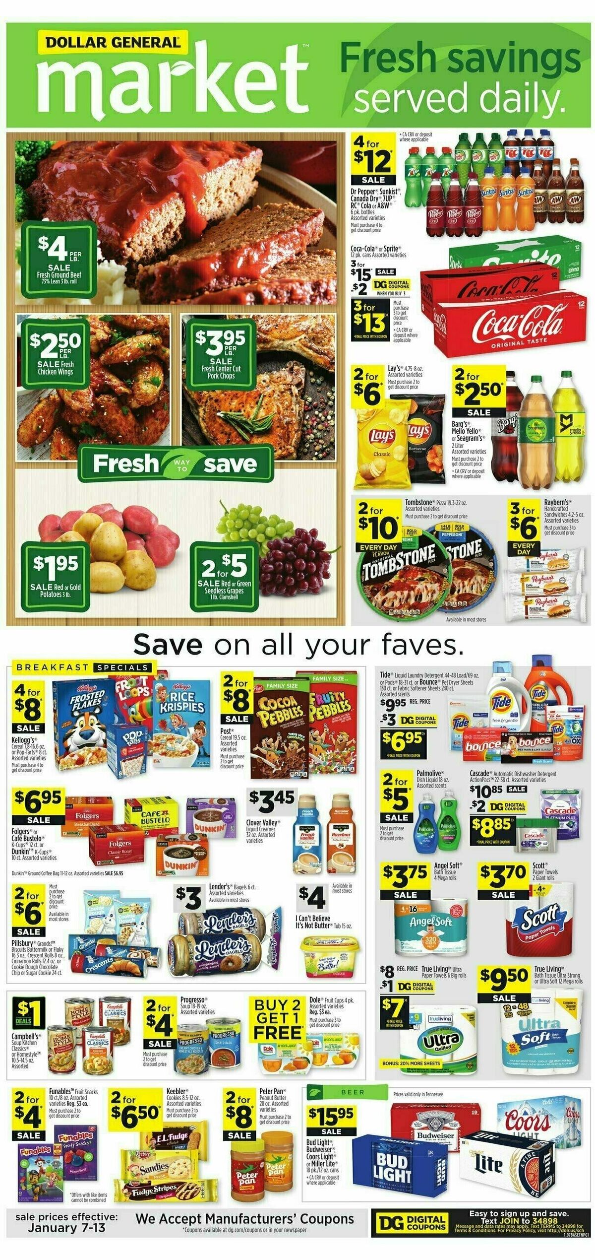 Dollar General Dollar General Market Ad Weekly Ad from January 7