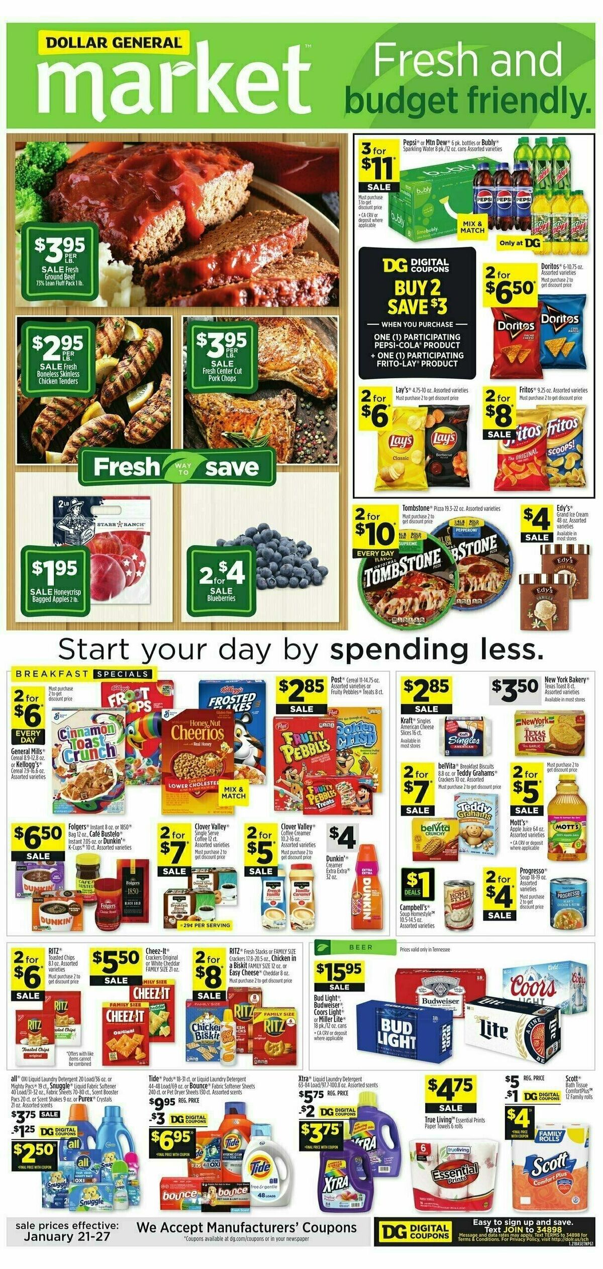 Dollar General Market Ad Weekly Ad from January 21