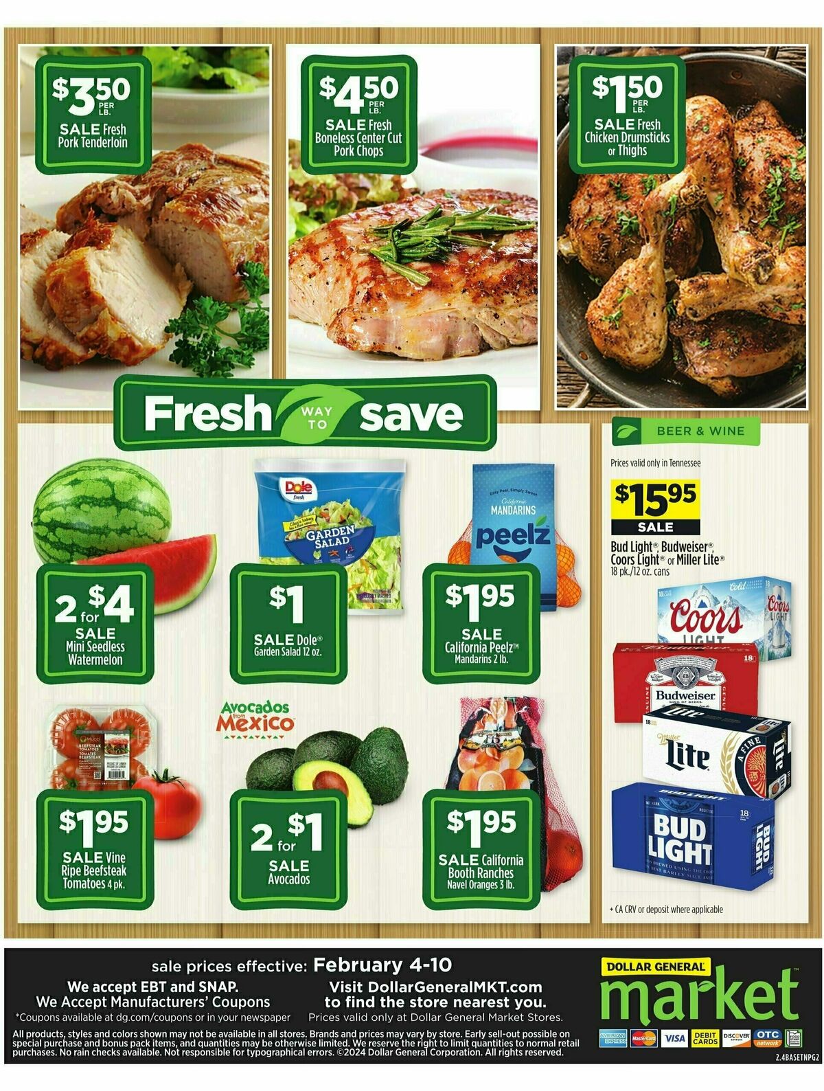 Dollar General Market Ad Weekly Ad from February 4