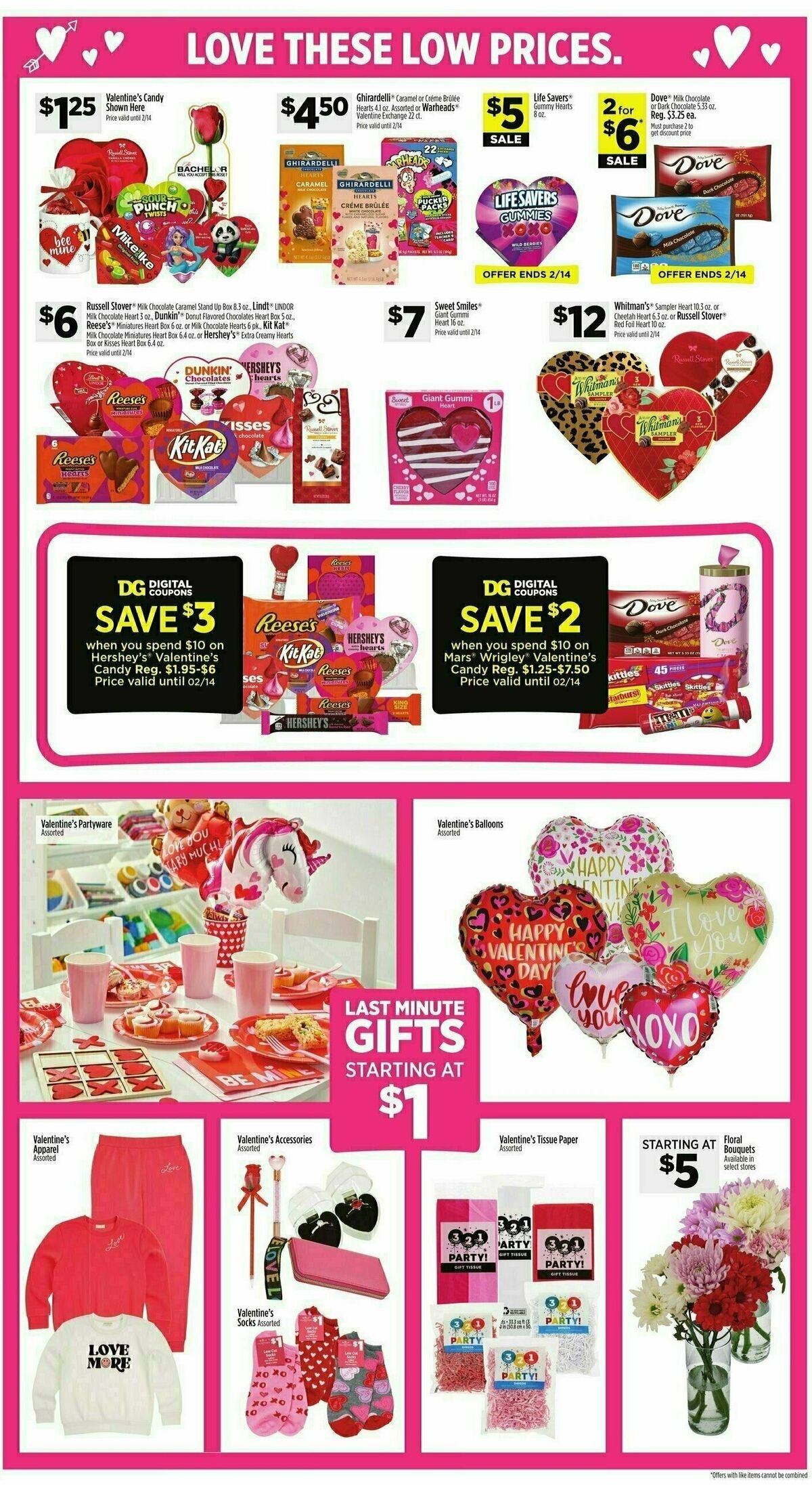 Dollar General Valentine's Day Weekly Ad from February 11