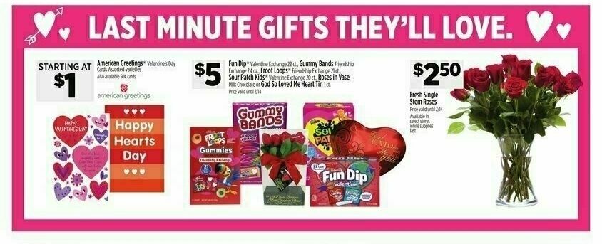 Dollar General Valentine's Day Weekly Ad from February 11