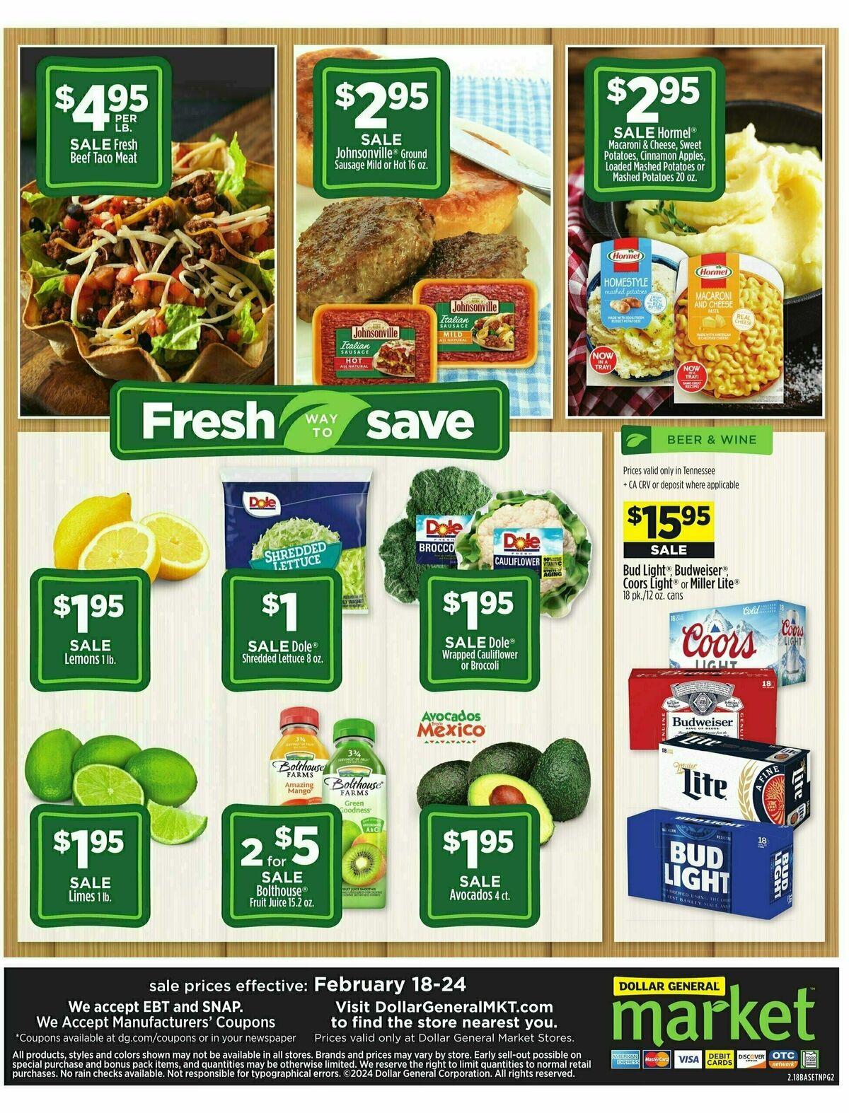 Dollar General Market Ad Weekly Ad from February 18