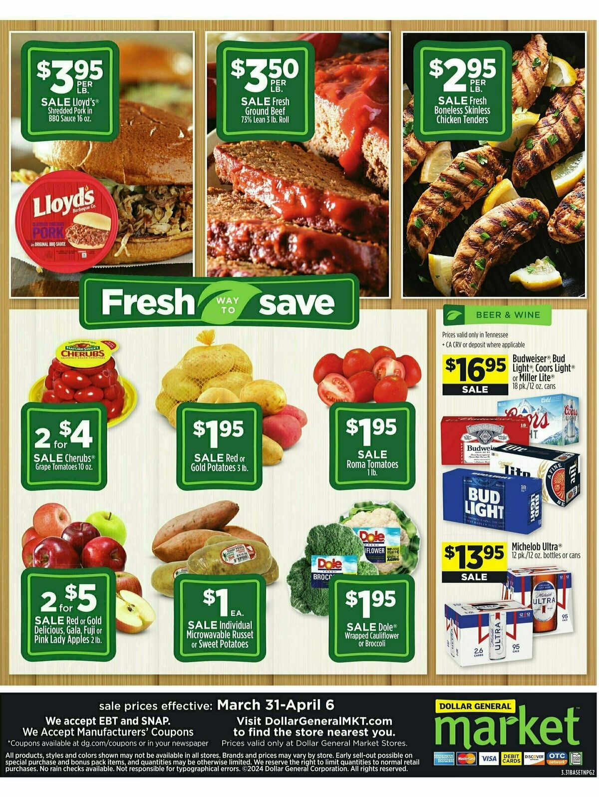 Dollar General Market Ad Weekly Ad from March 31
