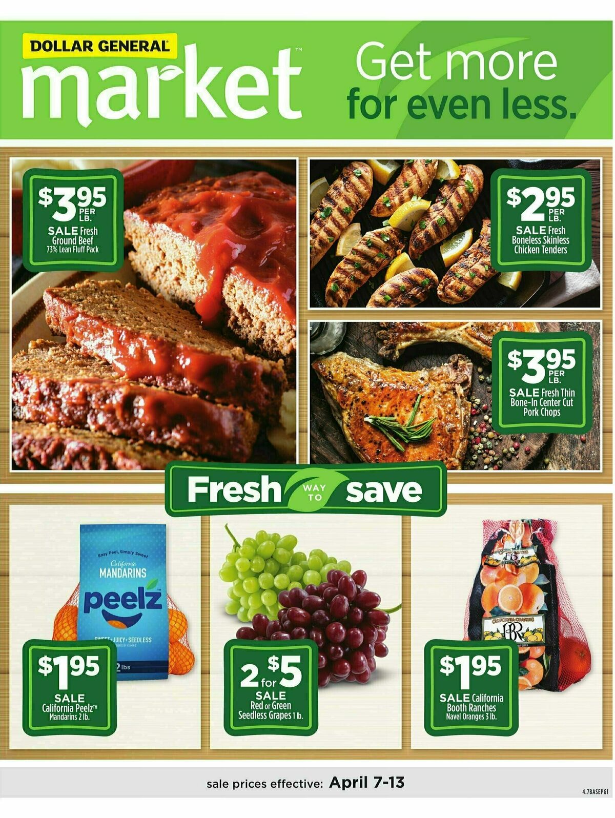 Dollar General Market Ad Weekly Ad from April 7
