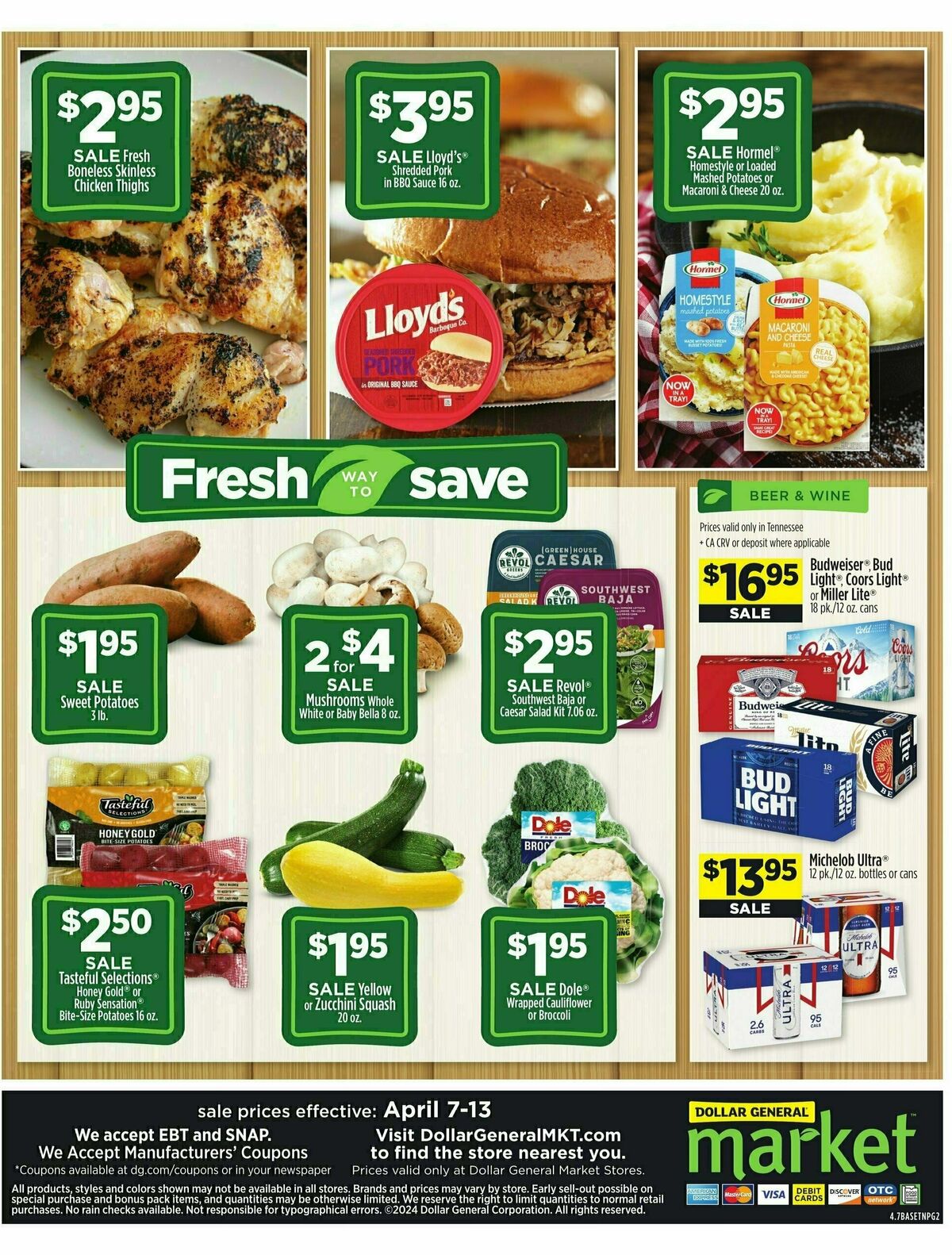 Dollar General Market Ad Weekly Ad from April 7