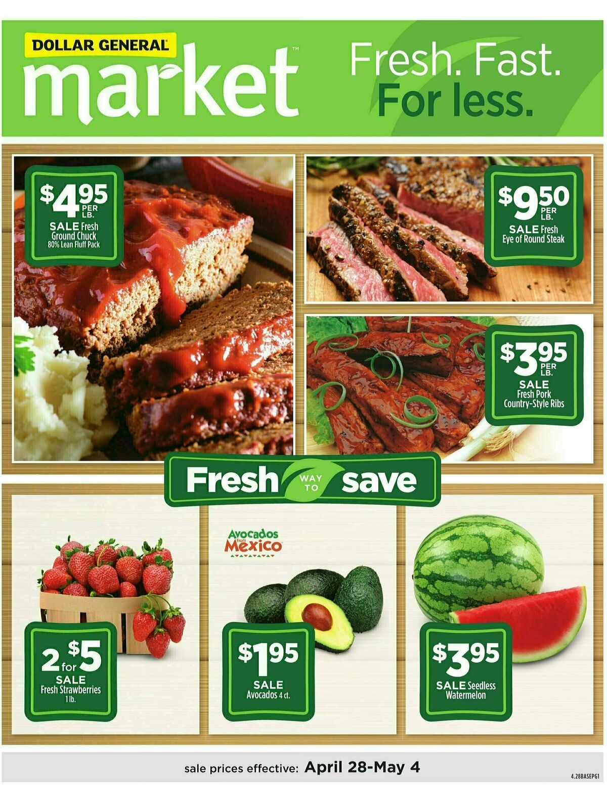 Dollar General Market Ad Weekly Ad from April 28