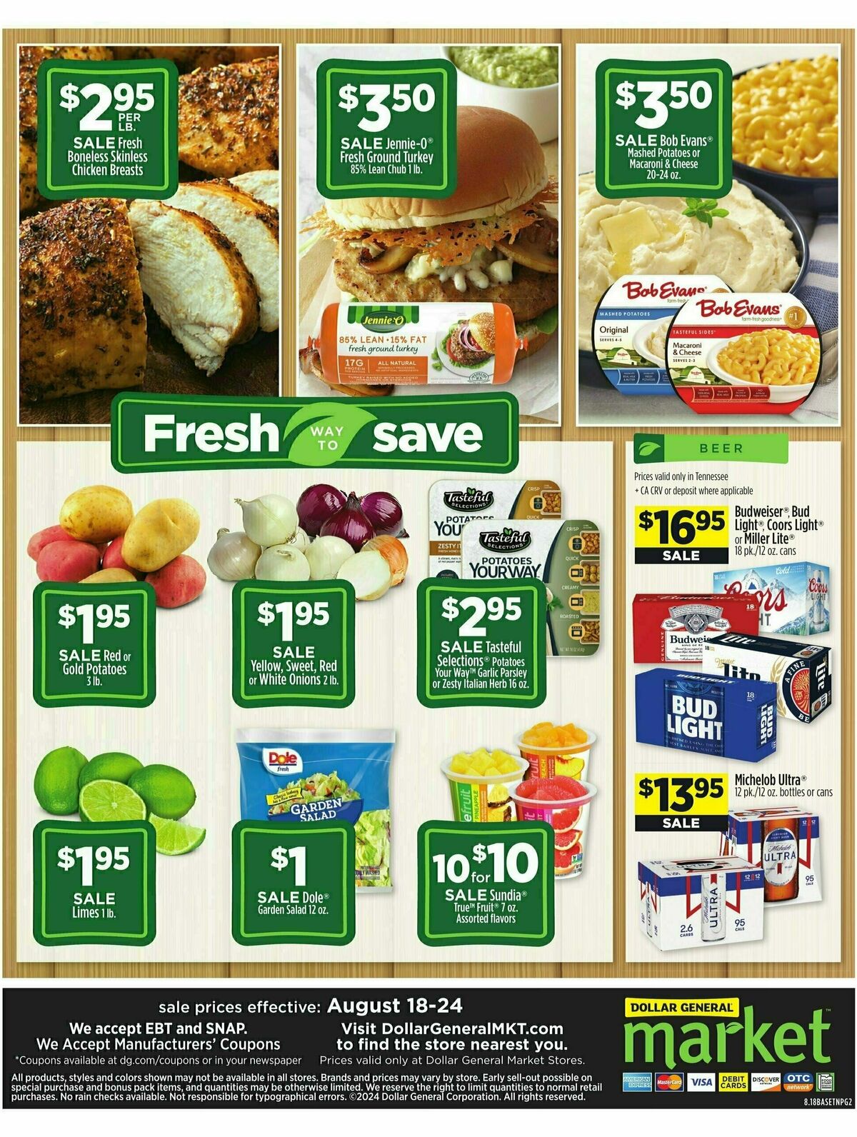 Dollar General Market Ad Weekly Ad from August 18