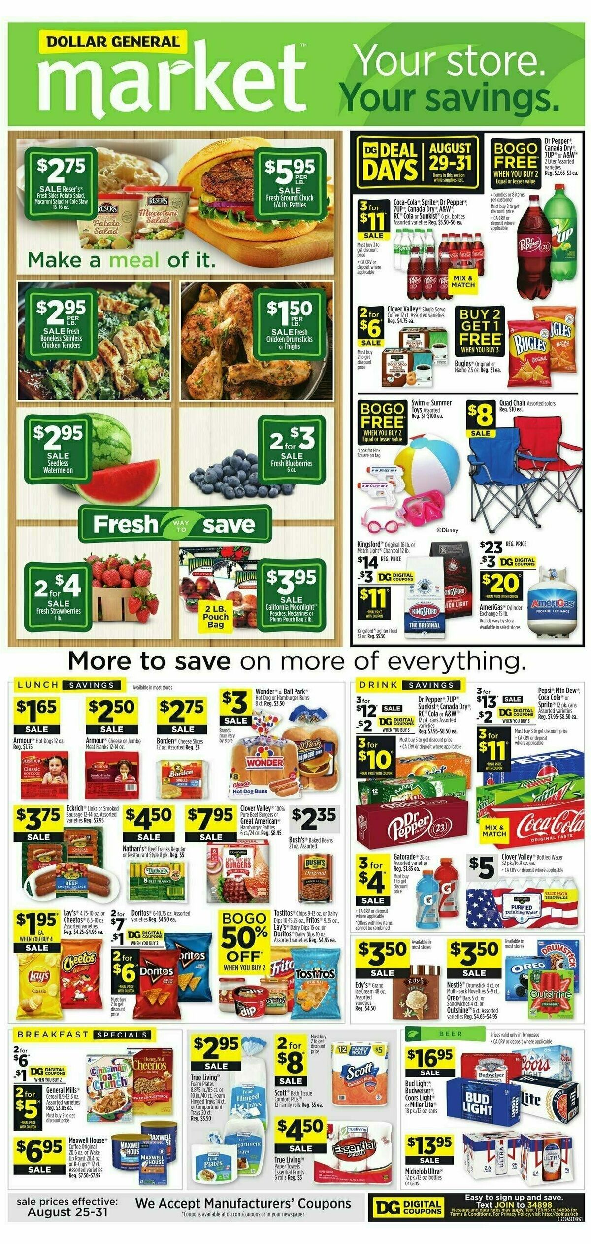 Dollar General Market Ad Weekly Ad from August 25