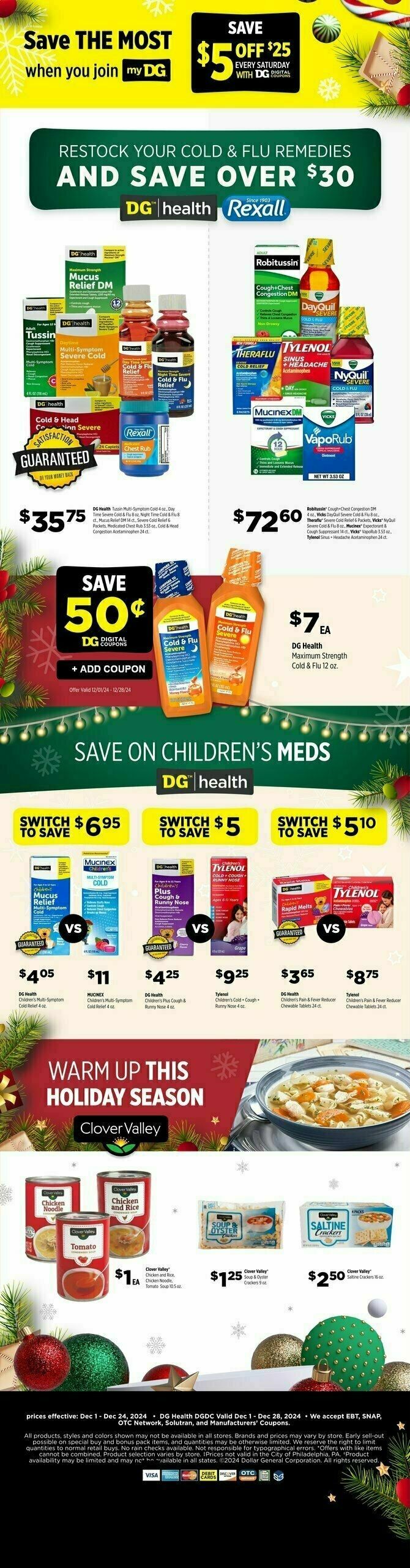 Dollar General DG Brands Monthly Flyer Weekly Ad from December 1