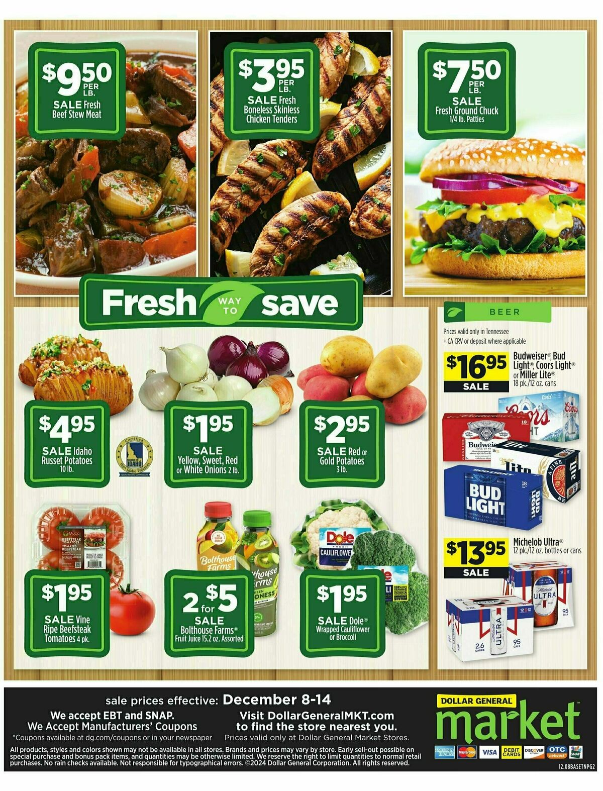 Dollar General Market Ad Weekly Ad from December 8