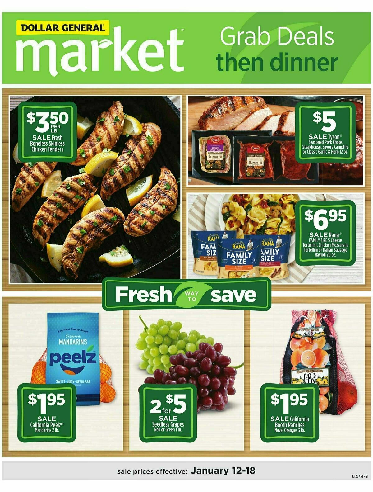 Dollar General Market Ad Weekly Ad from January 12