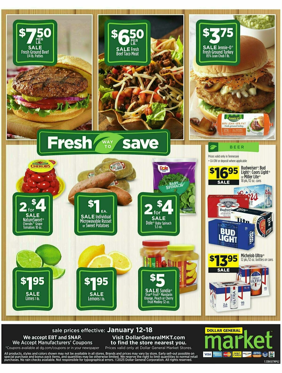 Dollar General Market Ad Weekly Ad from January 12