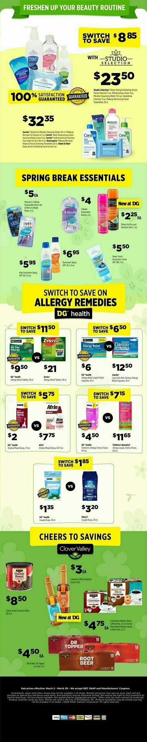Dollar General Switch to Save with DG Brands Weekly Ad from March 2