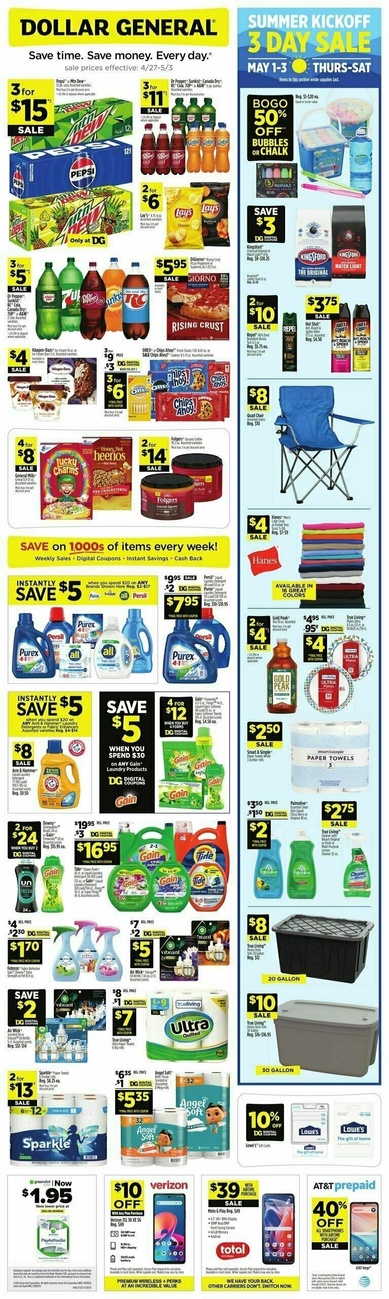 Dollar General Weekly Ad from April 27