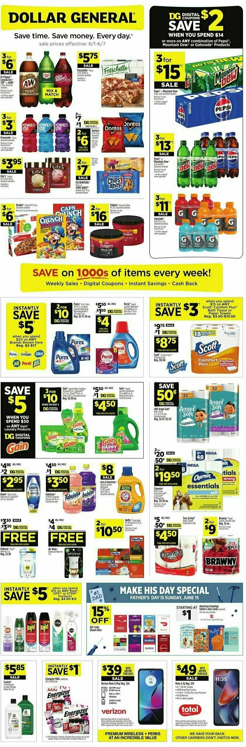 Dollar General Weekly Ad from June 1