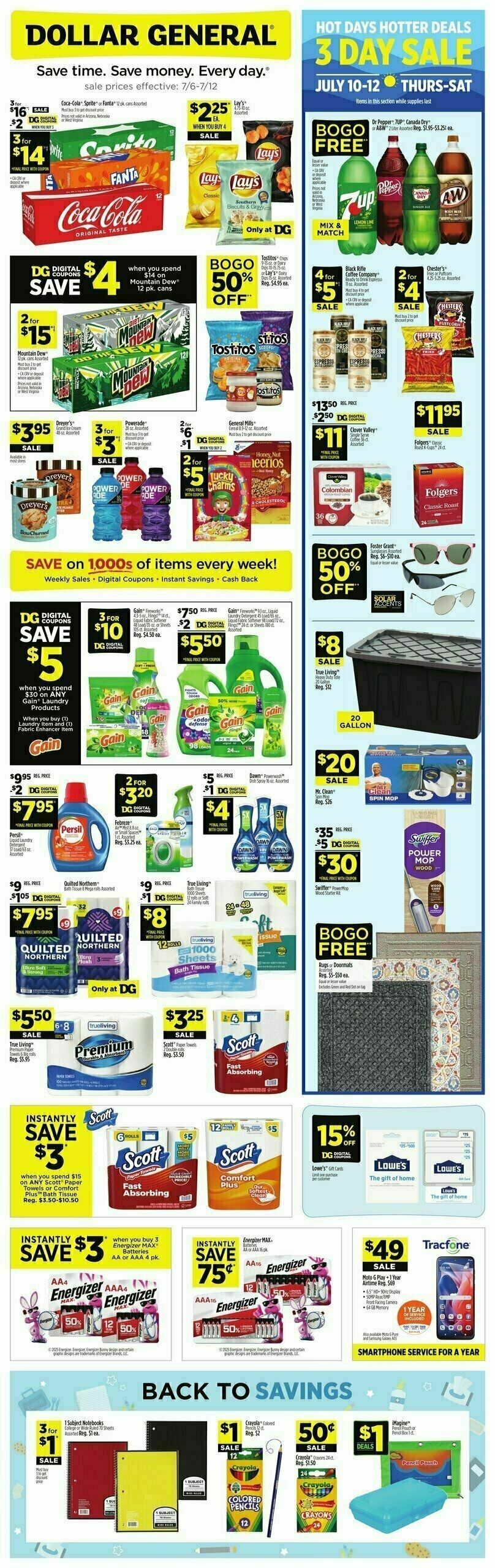 Dollar General Weekly Ad from July 6
