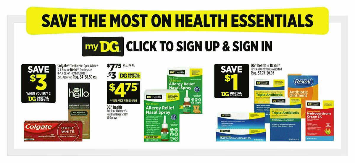 Dollar General Weekly Ad from July 6