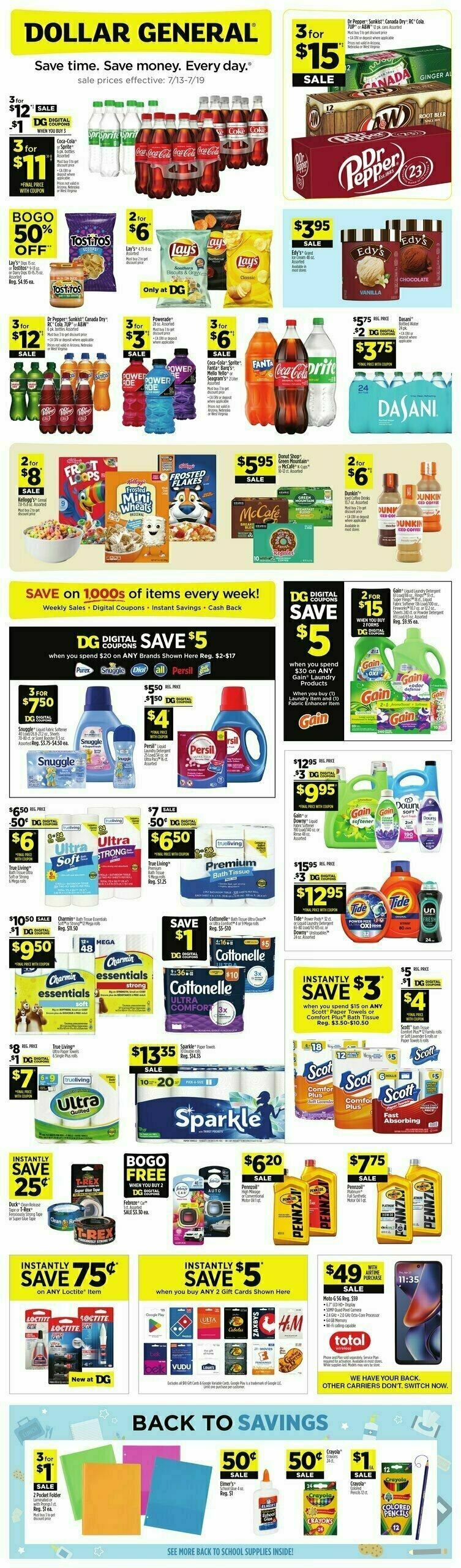 Dollar General Weekly Ad from July 13