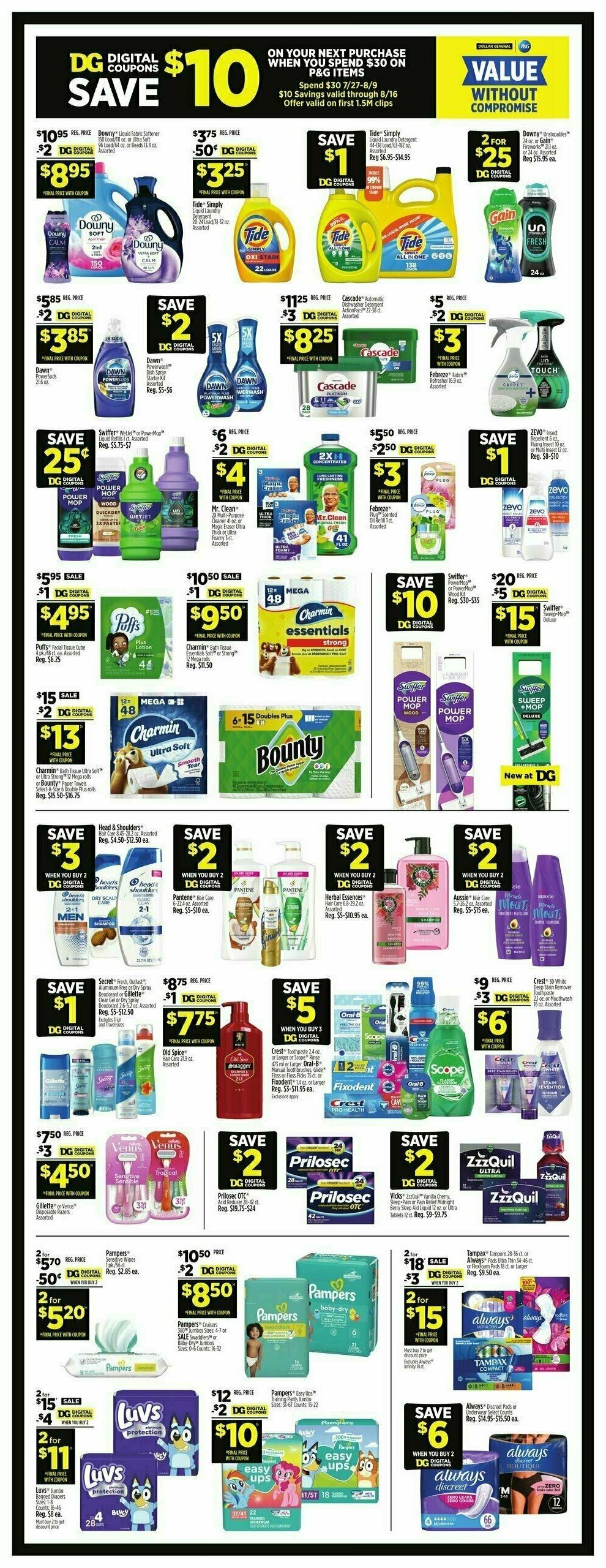 Dollar General Weekly Ad from July 27