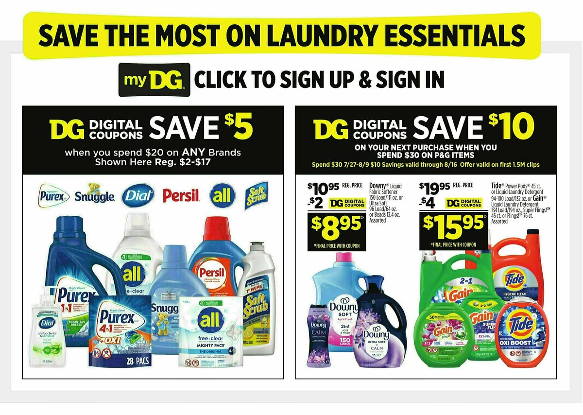 Dollar General Weekly Ad from July 27