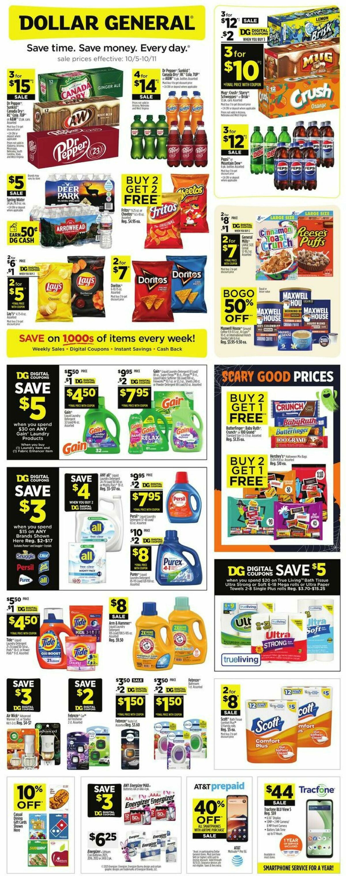Dollar General Weekly Ad from October 5
