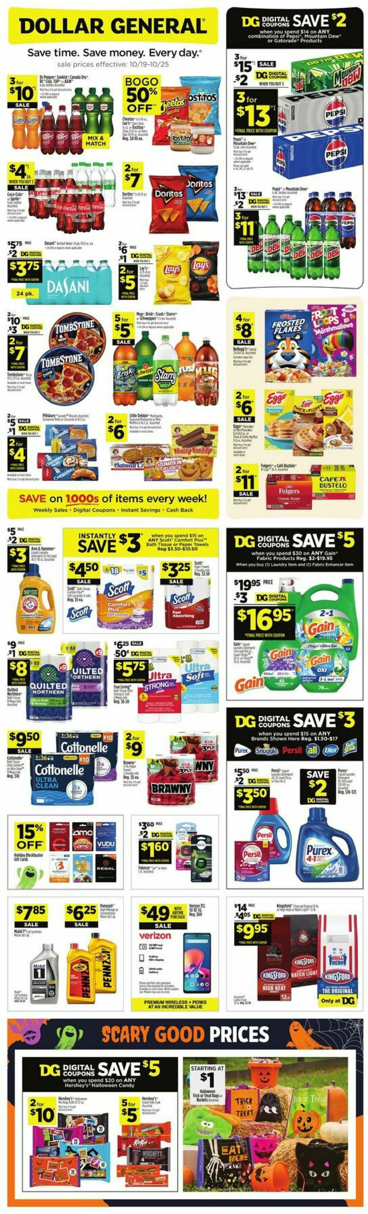 Dollar General Weekly Ad from October 19