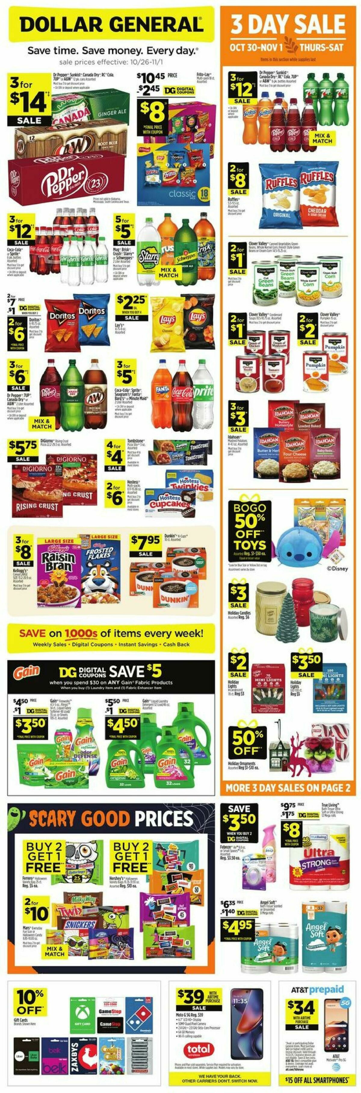 Dollar General Weekly Ad from October 26