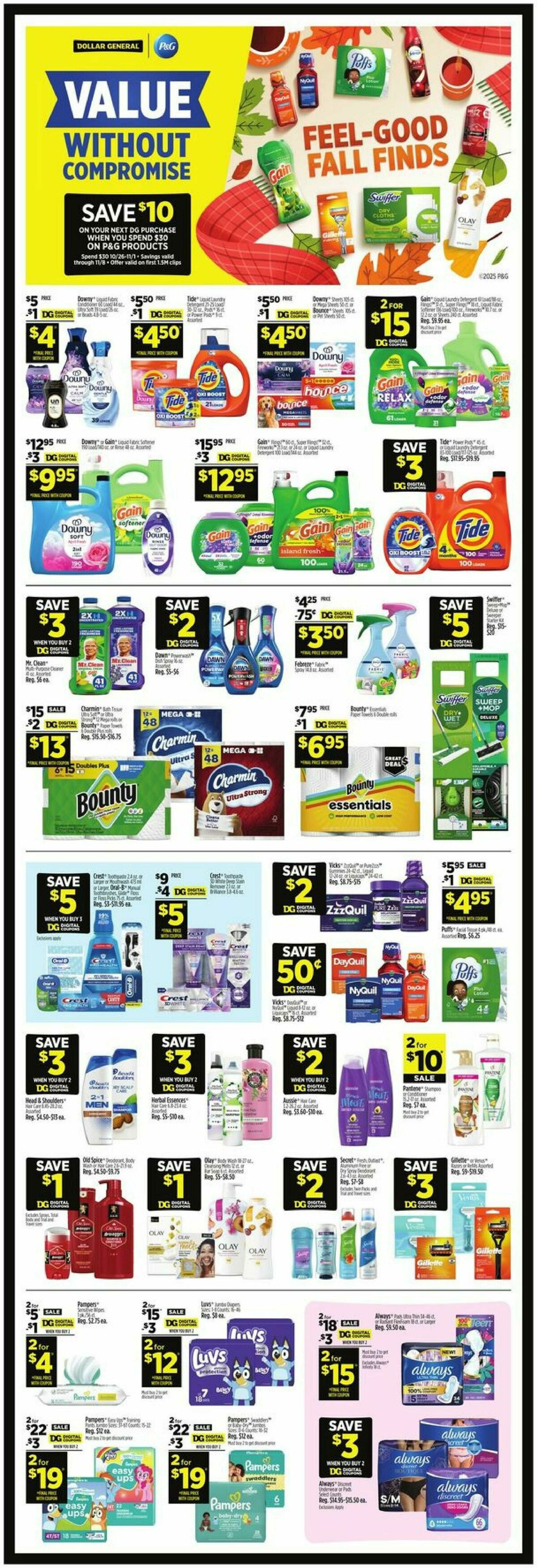 Dollar General Weekly Ad from October 26