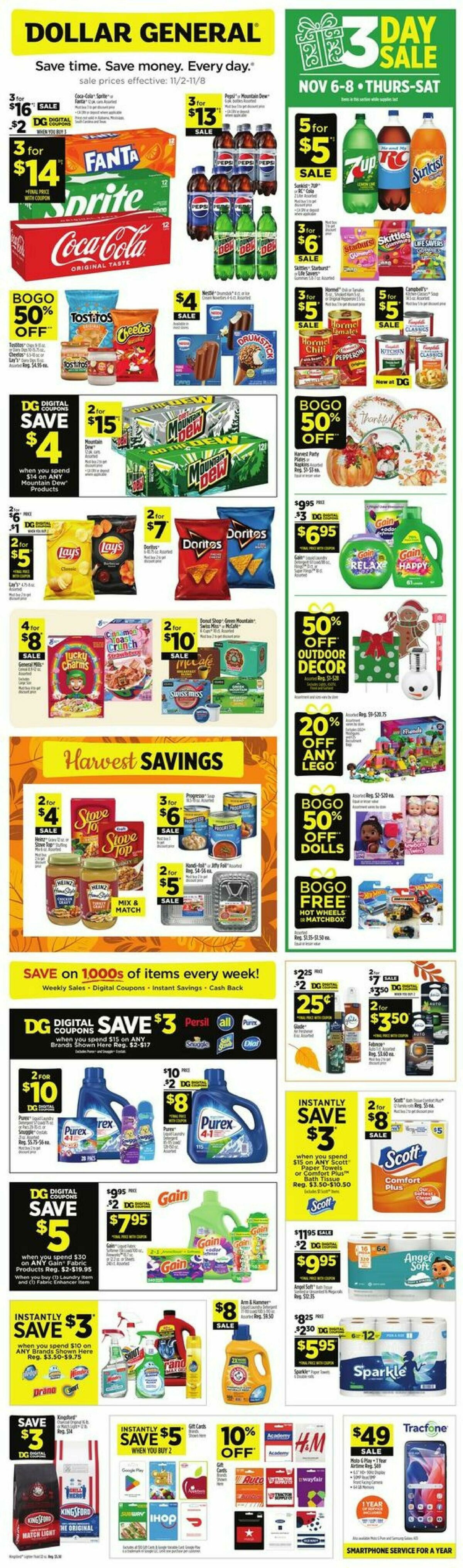 Dollar General Weekly Ad from November 2