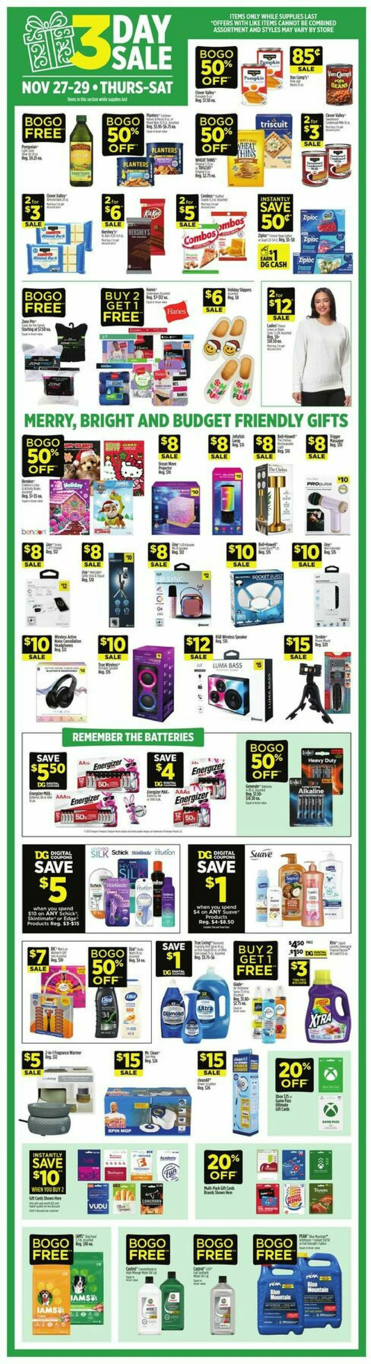 Dollar General Weekly Ad from November 23