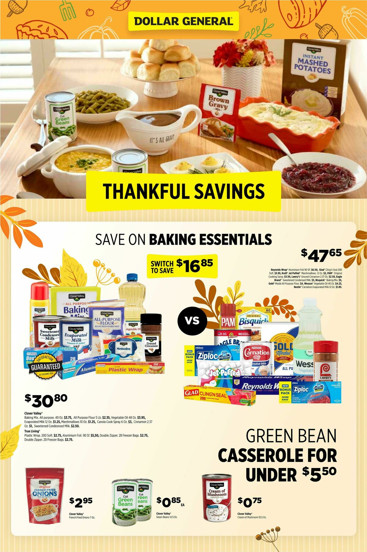Dollar General Switch to Save with DG Brands Weekly Ad from November 2