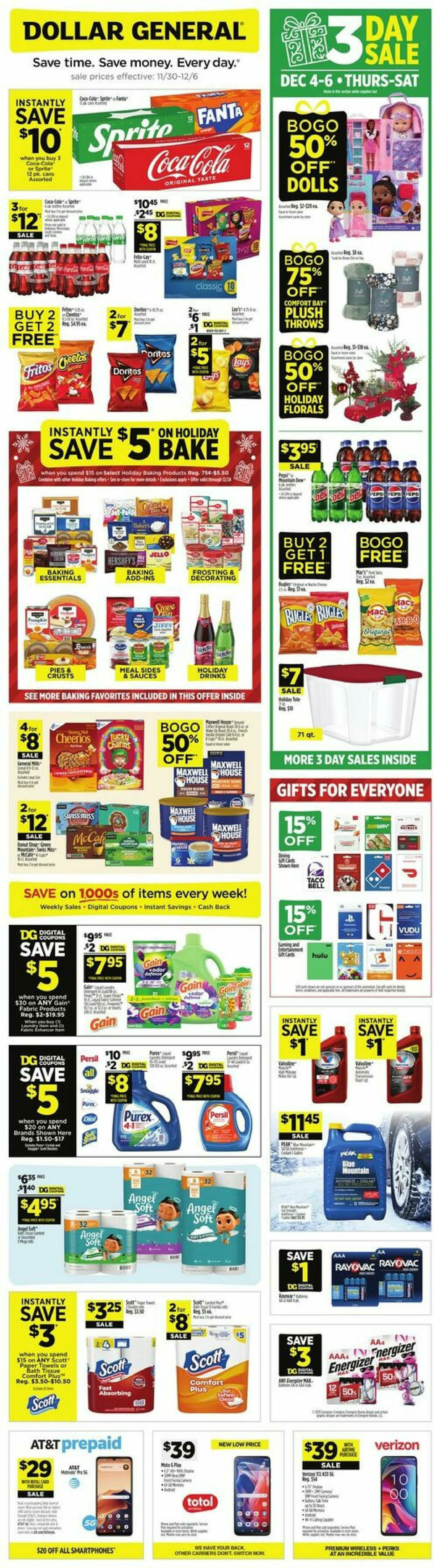Dollar General Weekly Ad from November 30