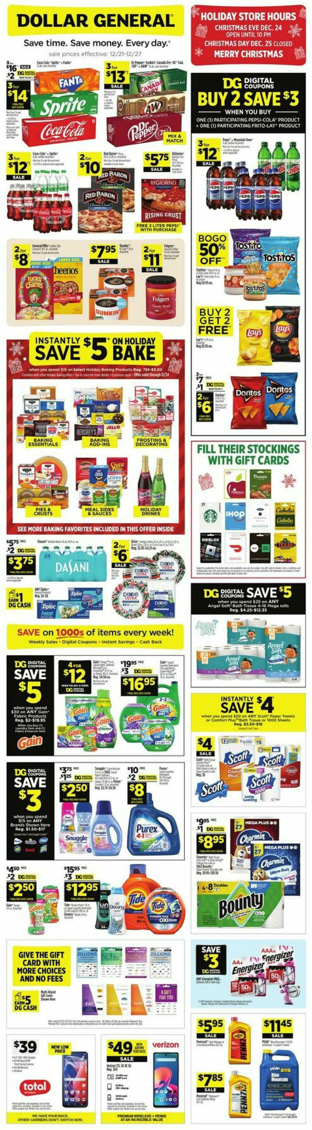 Dollar General Weekly Ad from December 21
