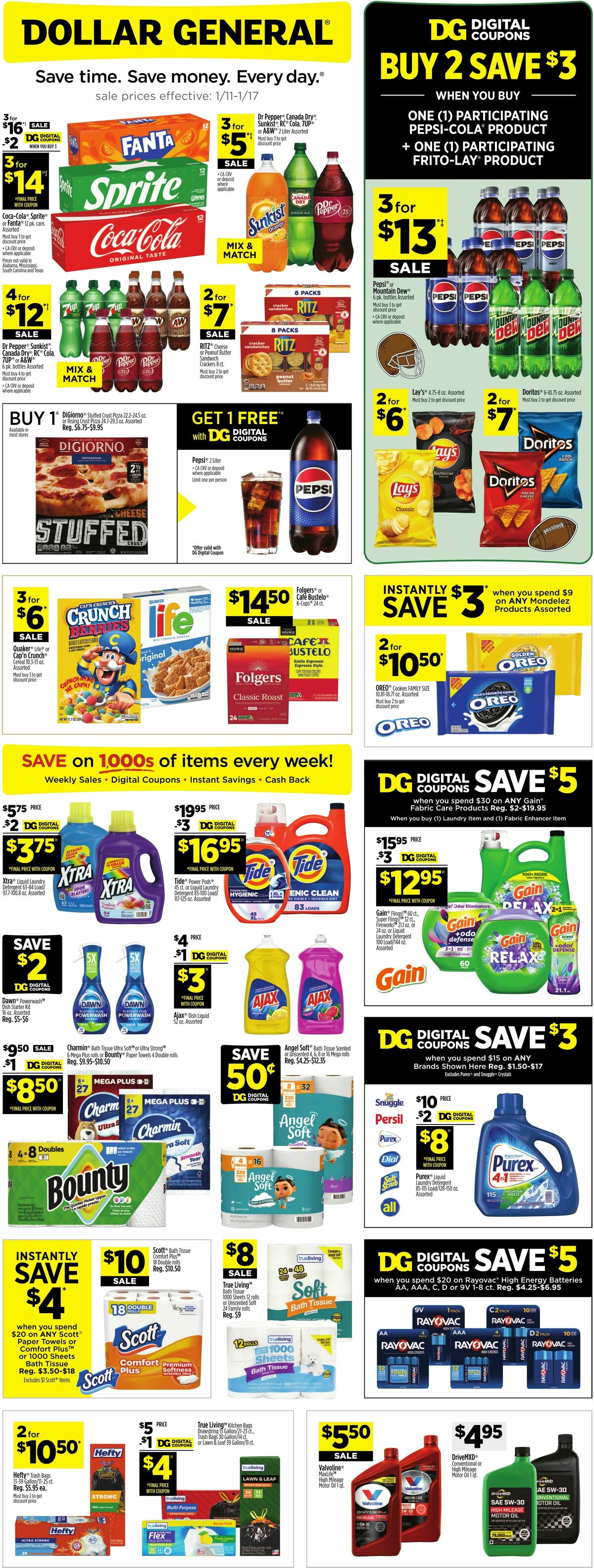 Dollar General Weekly Ad from January 11