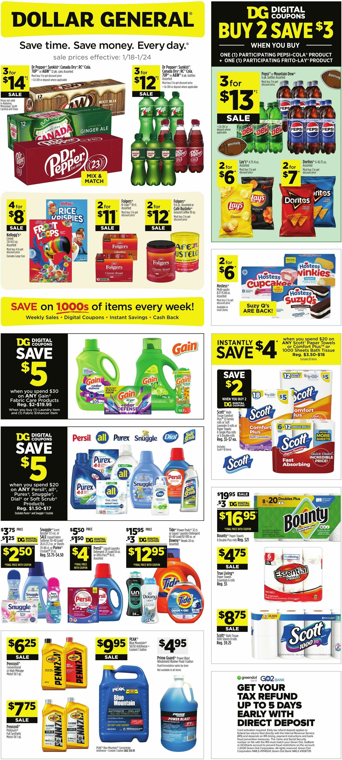 Dollar General Weekly Ad from January 18