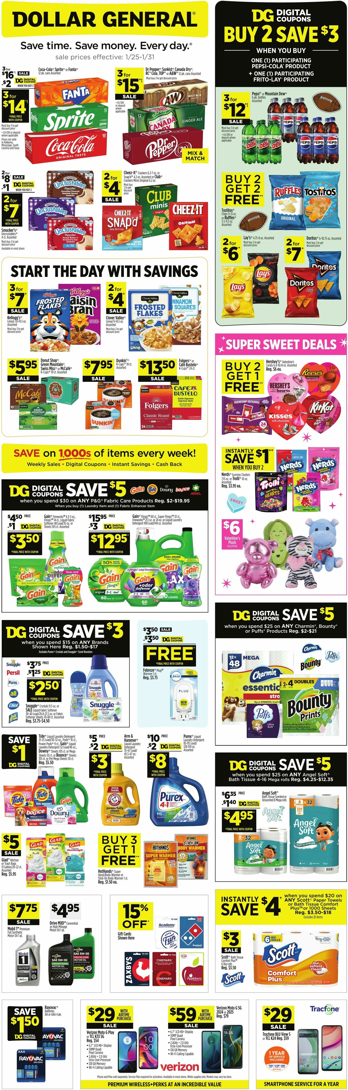 Dollar General Weekly Ad from January 25