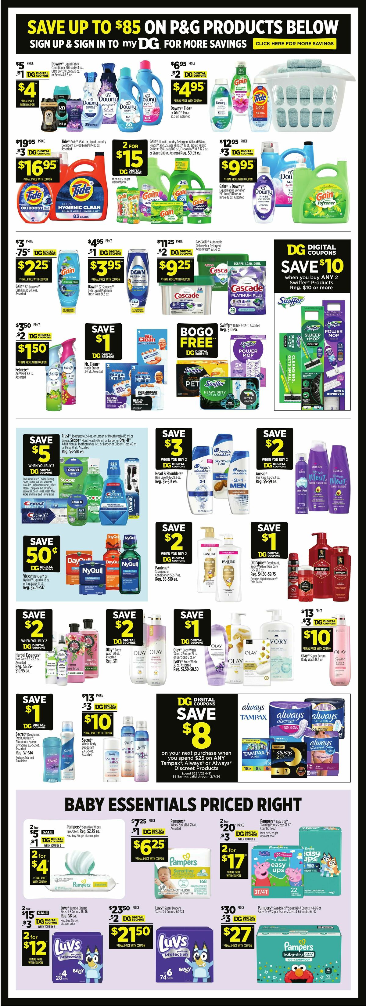 Dollar General Weekly Ad from January 25