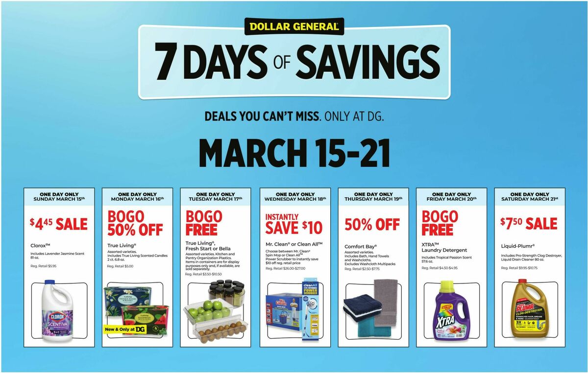 Dollar General Weekly Ad from March 15