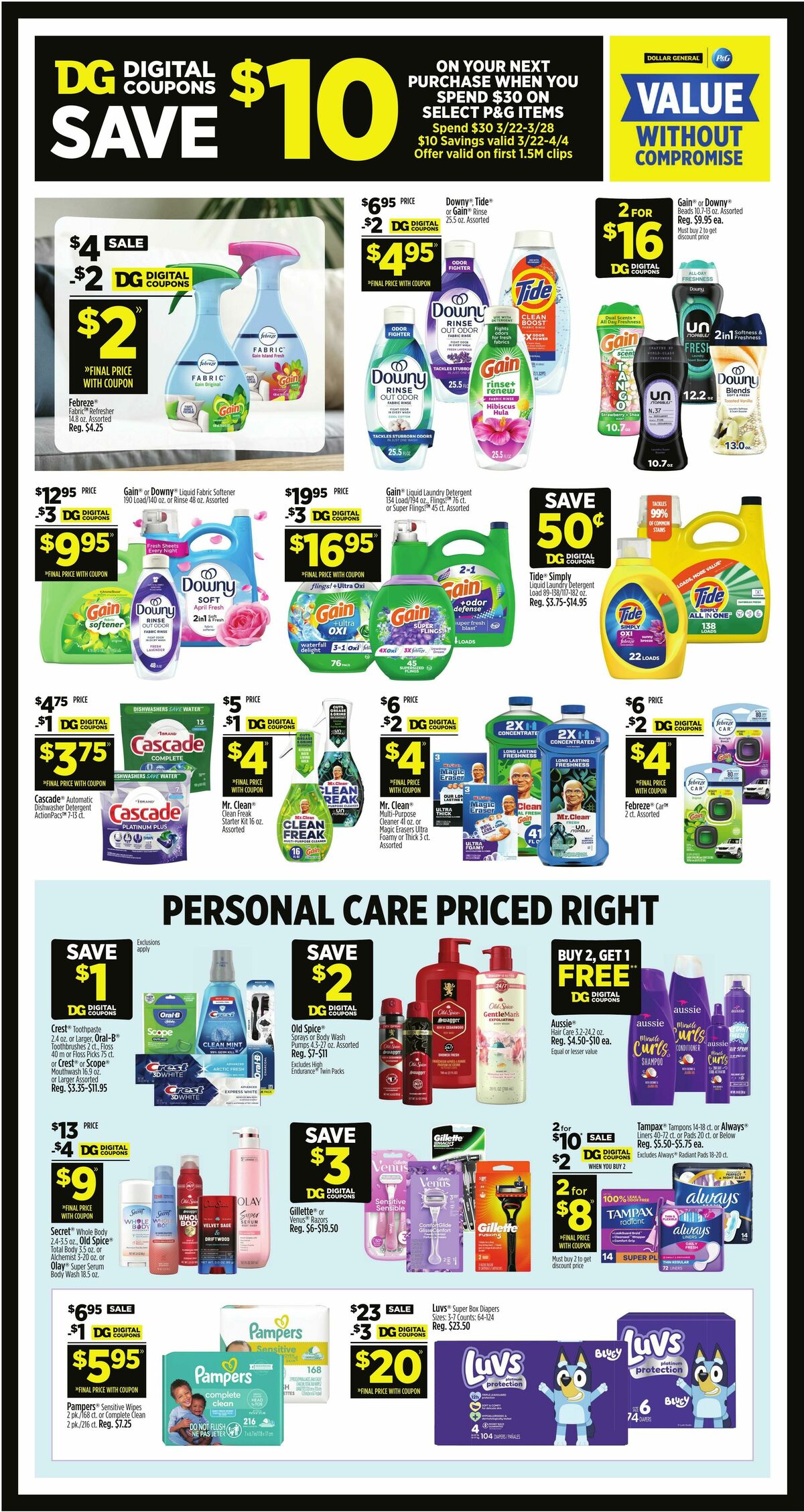 Dollar General Weekly Ad from March 22