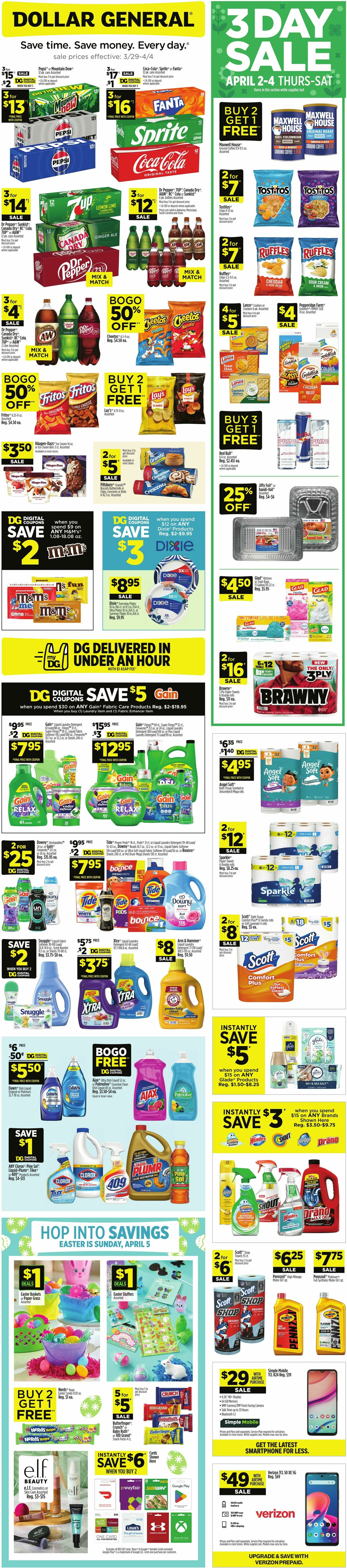 Dollar General Weekly Ad from March 29