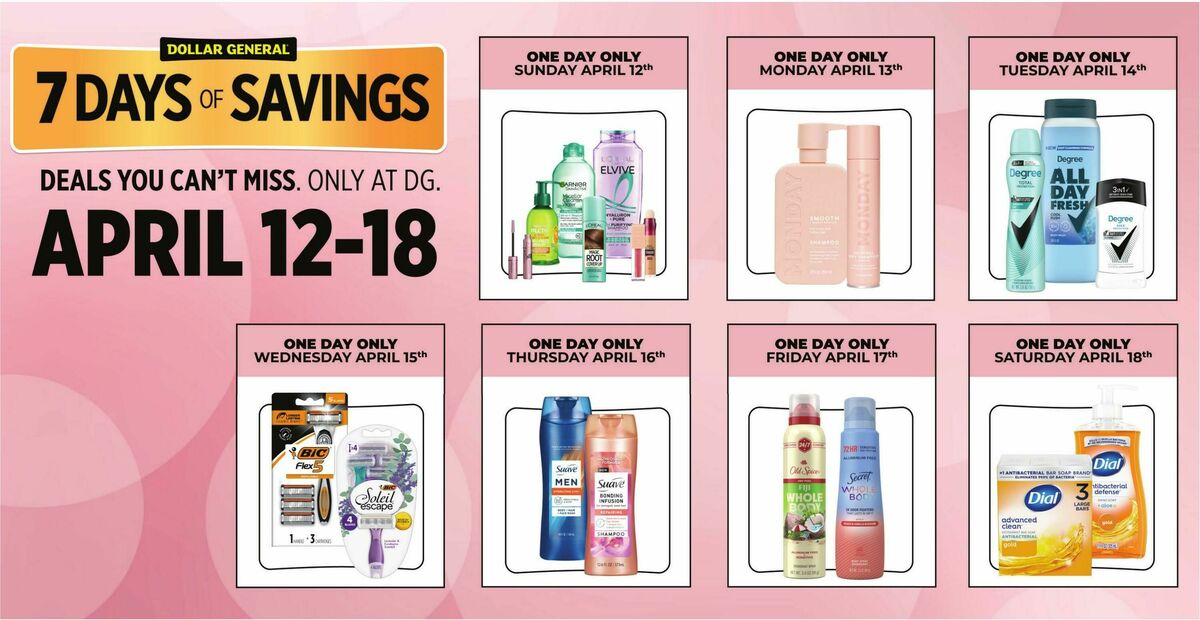 Dollar General Weekly Ad from April 12