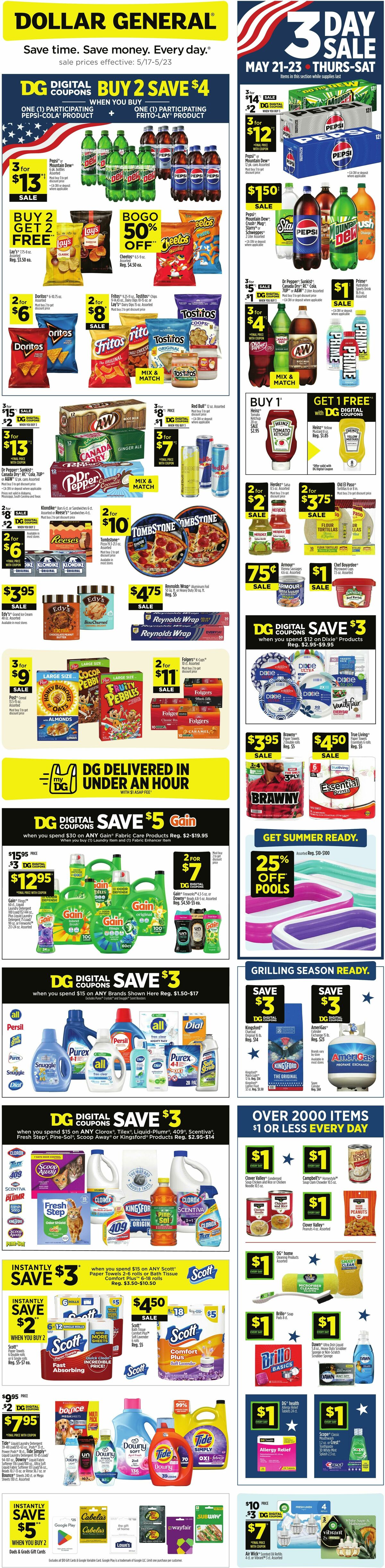 Dollar General Weekly Ad from May 17