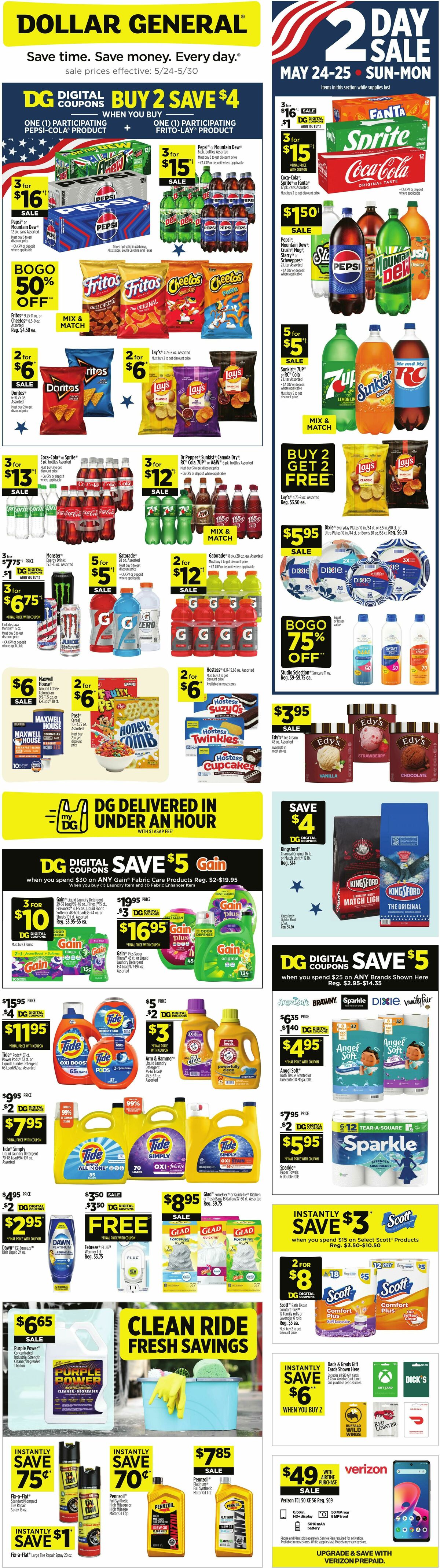 Dollar General Weekly Ad from May 24