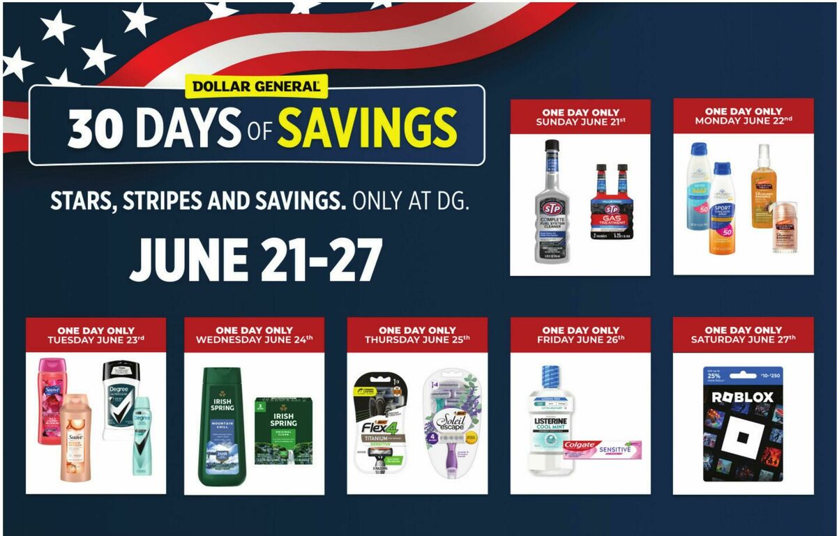 Dollar General Weekly Ad from June 21