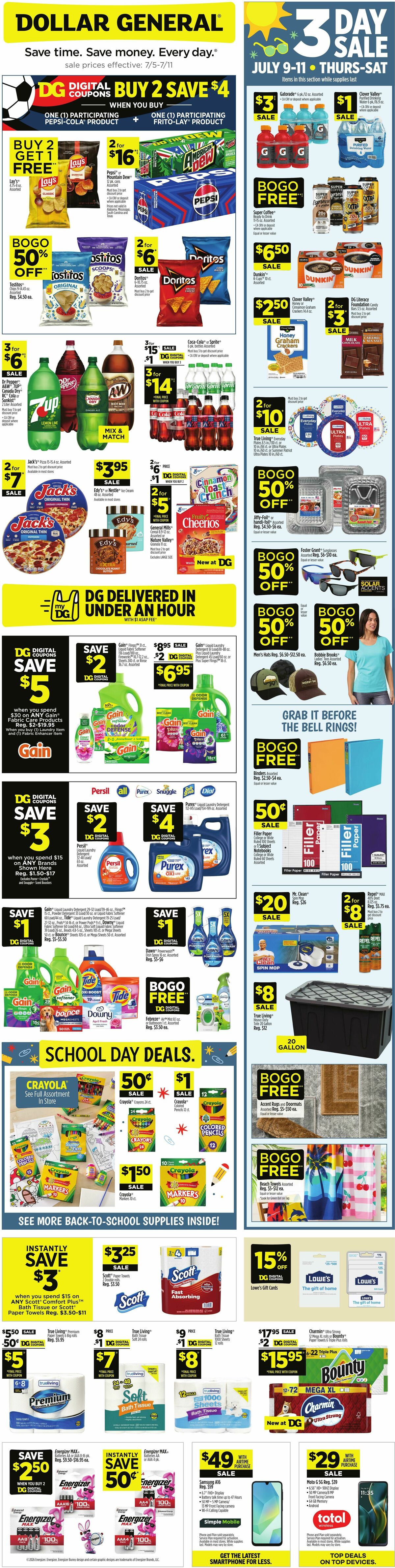 Dollar General Weekly Ad from July 5